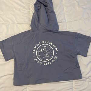 Gymshark short sleeved cropped hoodie